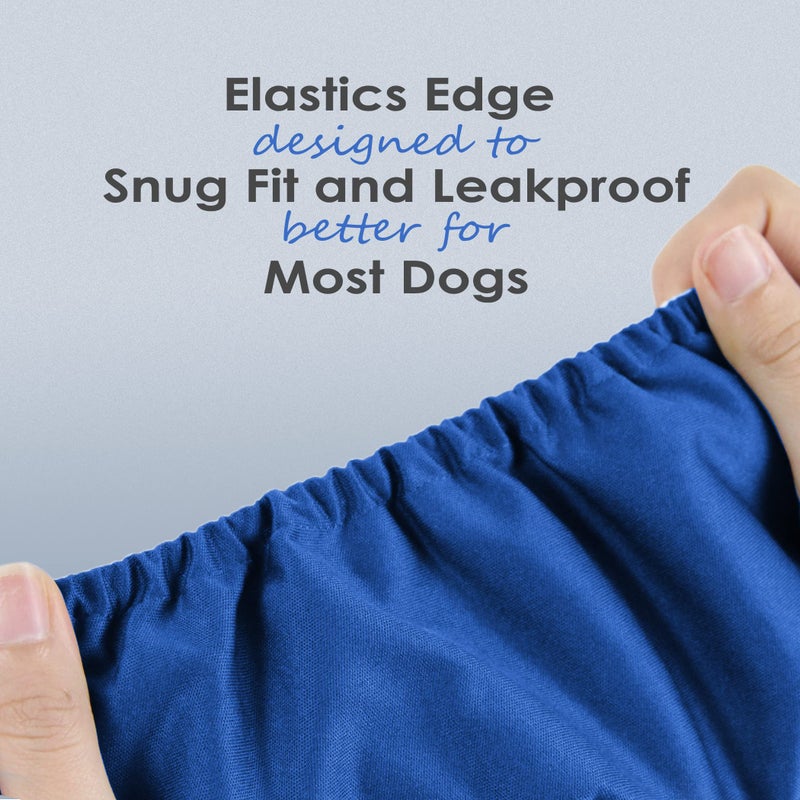 wegreeco Washable Dog Diapers - Washable Male Dog Belly Wrap - Pack of 3 - (Black,Blue,Olive,X-Small) - Image 4